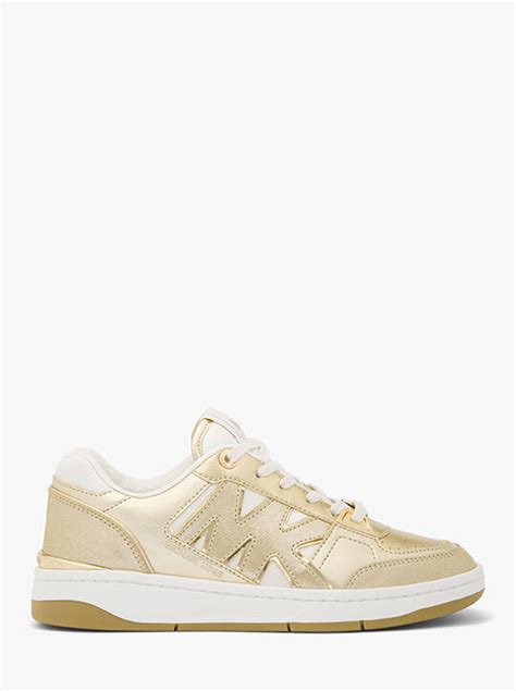 michael kors ima rebel|Rebel Metallic Leather Sneaker .